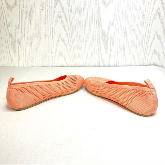 Nordstrom Super Lightweight Peach Open Weave Flats New - Picture 6 of 10